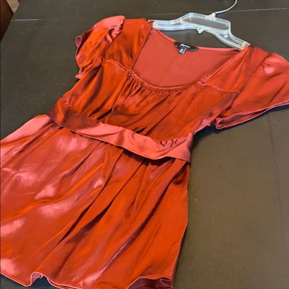 Gorgeous satin blouse with empire waist